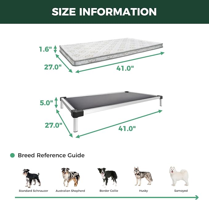 FXW TitanNest Chew-Proof Elevated Dog Bed, Raised Cot - Image 6