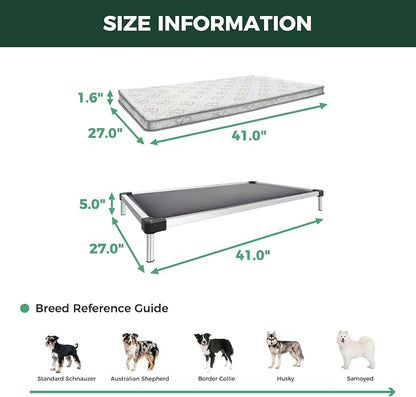 FXW TitanNest Chew-Proof Elevated Dog Bed, Raised Cot - Image 6