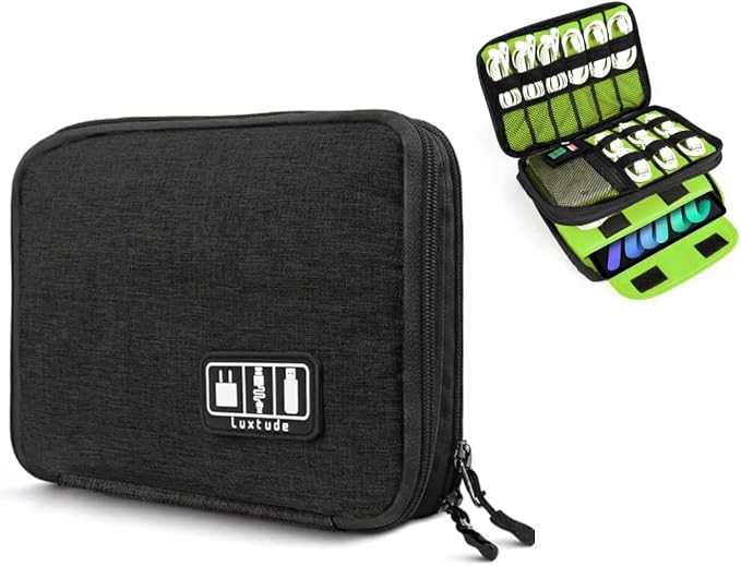 Luxtude Electronics Organizer, Portable Cable Organizer Bag by Luxtude