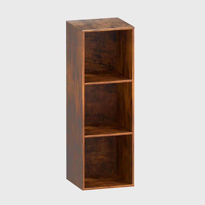 3 Cube Storage Organizer, 3 Tier Cube Low Bookcase Freestanding Storage Display by VAFHYLLIS