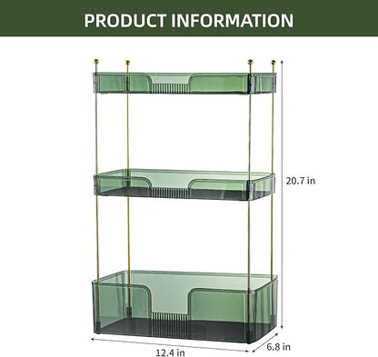Akinbas 3 Tier Bathroom Organizer Countertop Makeup Perfume Tray Skincare - Image 3