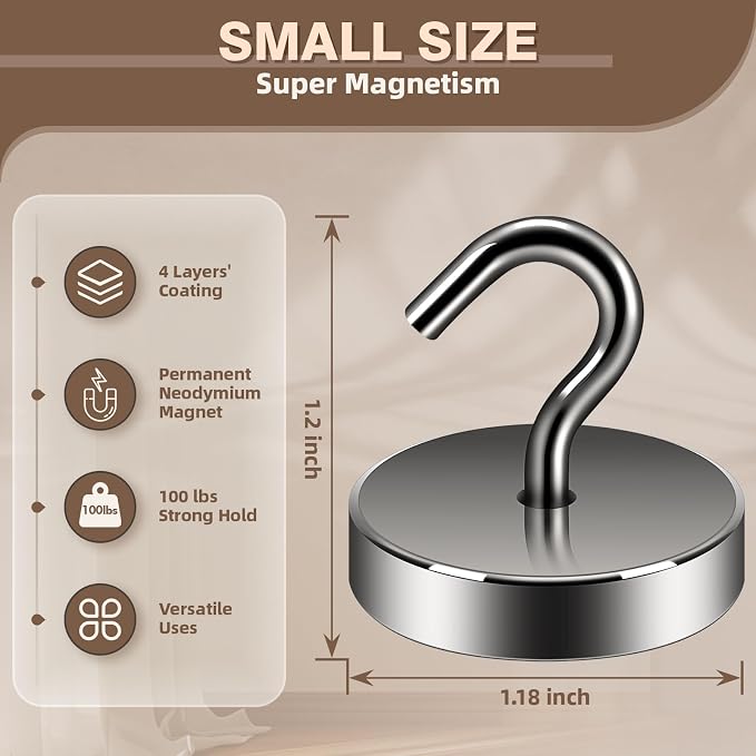 Neosmuk Magnetic Hooks Steel Tube Design - Image 6