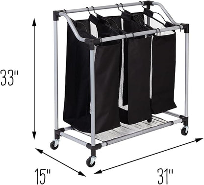 Honey-Can-Do Triple Laundry Sorter - Image 7