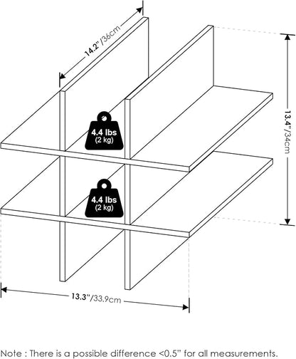 Furinno Cubicle Cube Insert, 9-Compartment Cube Organizer, Fits into Furinno - Image 9