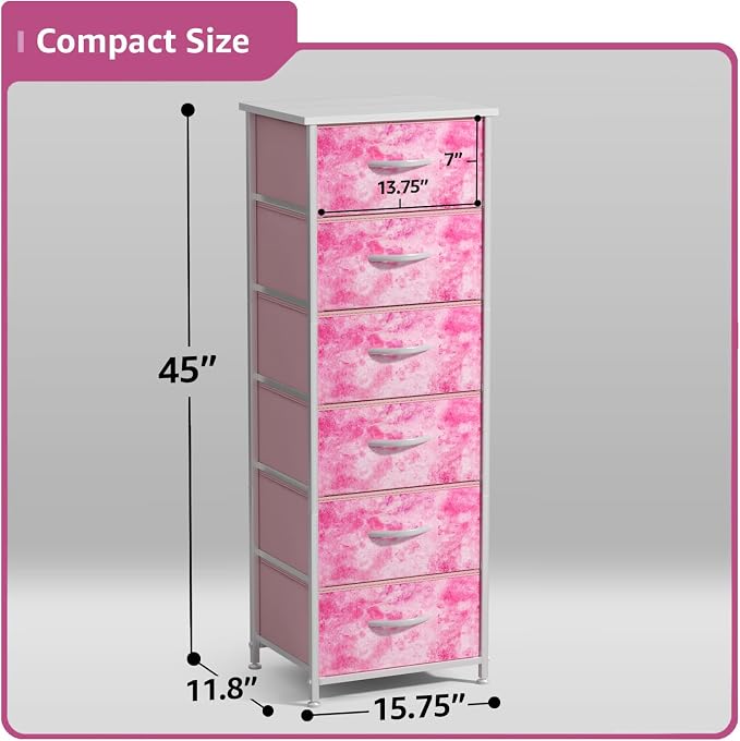 Sorbus Fabric Dresser for Kids Bedroom - Image 3