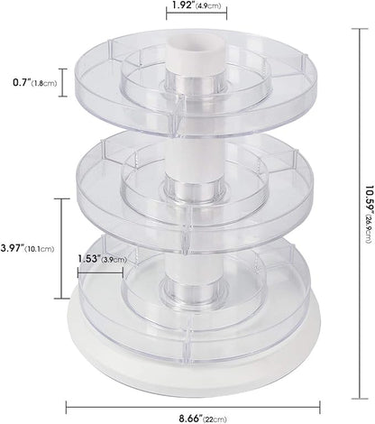 J JACKCUBE DESIGN Acrylic Rotating Nail Polish Display Stand Spinning Rack - Image 6