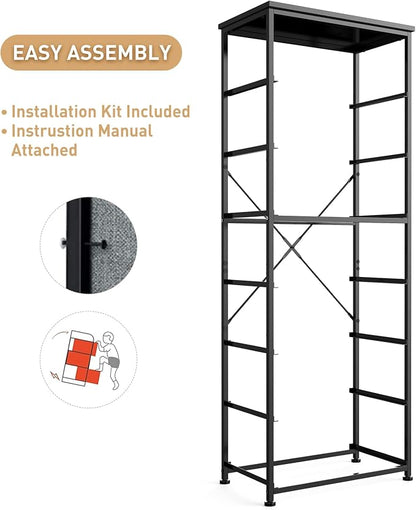 Mifuro Tall Fabric Dresser for Bedroom, Vertical Storage Organizer Tower - Image 9