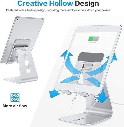 OMOTON Adjustable Tablet Stand for Desk, Upgraded Longer Arms for Greater - Image 3