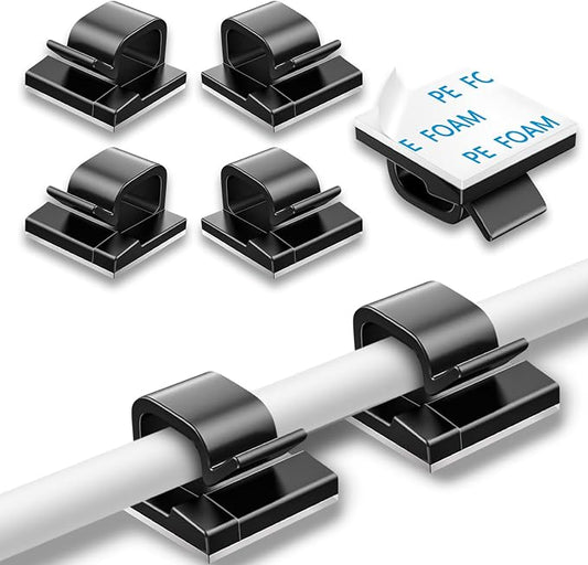 200 Pcs Cable Clips, Adhesive Cable Organizer Cord Holder Wire Clip Wire by suoundey