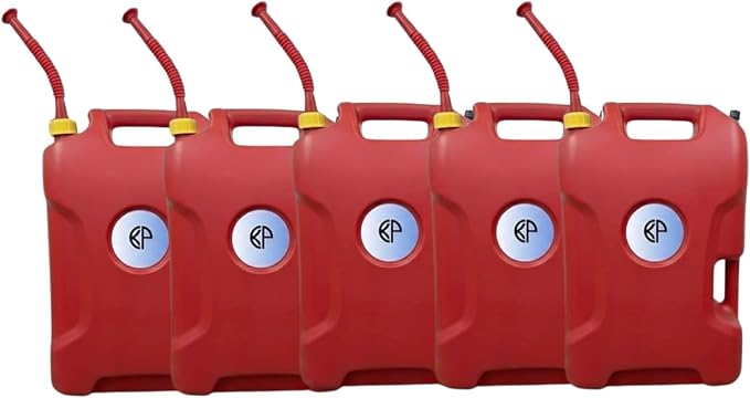 KP Utility 5-Gallon Red Watering & Storage Can – Durable Leak-Proof Flexible by KOOLPRODUCTS