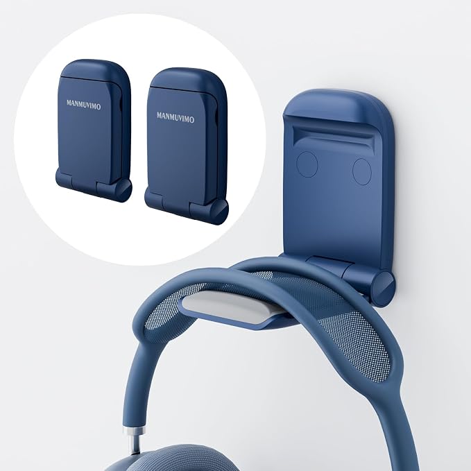 MAMUVIMO Headphone Stand, 2 Pack Headset Stand Foldable＆Sticky, Headphone by MANMUVIMO