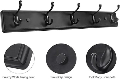 Wooden Coat Rack, Wall-Mounted Organizer - Image 3