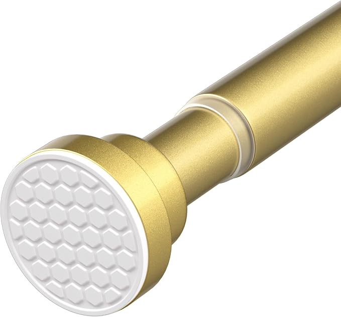Tension Rod for Windows 28 to 48 Inch Spring Curtain Rods No Drilling 7/8" by QINGYUN