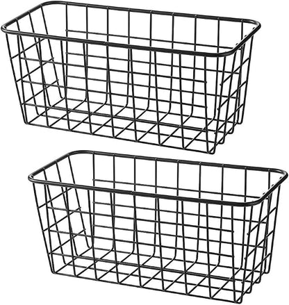 LeleCAT Small Wire Stroage Baskets, Wire Baskets by LeleCAT
