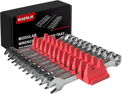 12PCS Magnetic Modular Wrench Organizer Set by WAENLIR