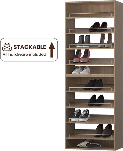 ROOMTEC 19.5" Shoe Shelf Short Tower Closet Unit, Modular Closet System - Image 7
