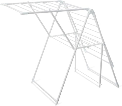 Amazon Basics Foldable 2-Wing Metal Clothes Drying Rack, 61x23.6x39.3 inches by AmazonBasics