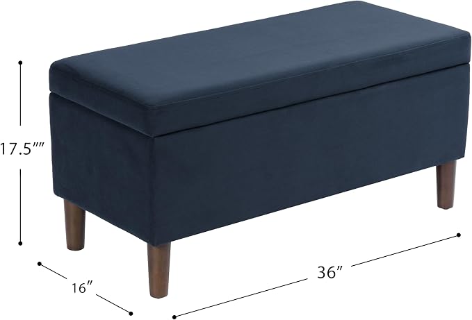 HomePop Malmo 36" Storage Bench - Image 3