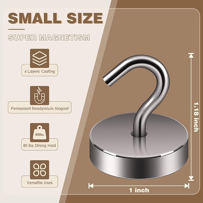 Neosmuk Magnetic Hooks Steel Tube Design - Image 5