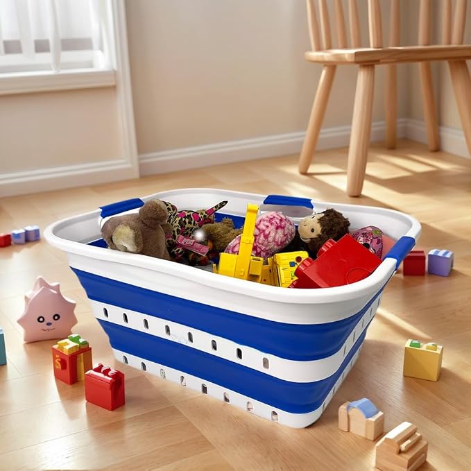 SAMMART 42L Collapsible Plastic Laundry Basket - Image 3