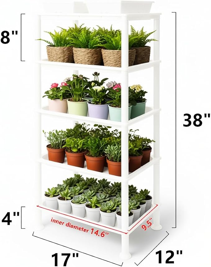 RooTrimmer 5-Tier Seed Starter Trays, Plant Stand, - Image 3