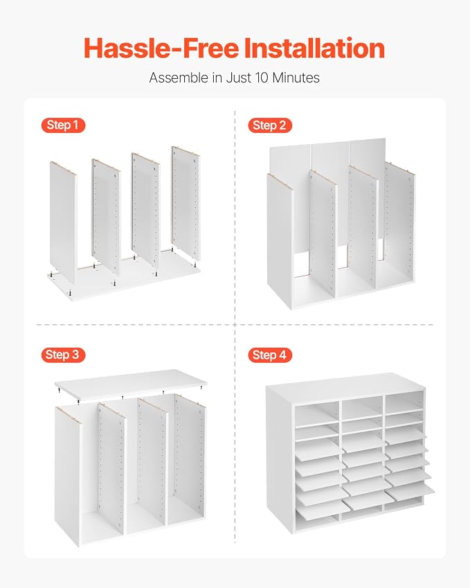 VEVOR Literature Organizer, 24 Compartments Office Mailbox - Image 6
