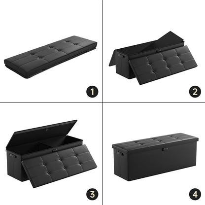 DocSafe Storage Ottoman Bench, Fireproof＆Waterproof Folding Bench - Image 8