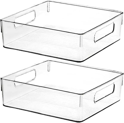 Clear Plastic Storage Bins, Pantry Organizers and Storage or Kitchen by ShelfShaper