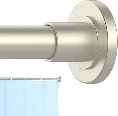 CorkLatta Brushed Nickel Shower Curtain Rod 31 to 80 Inch, 1 Inch Diameter by CorkLatta