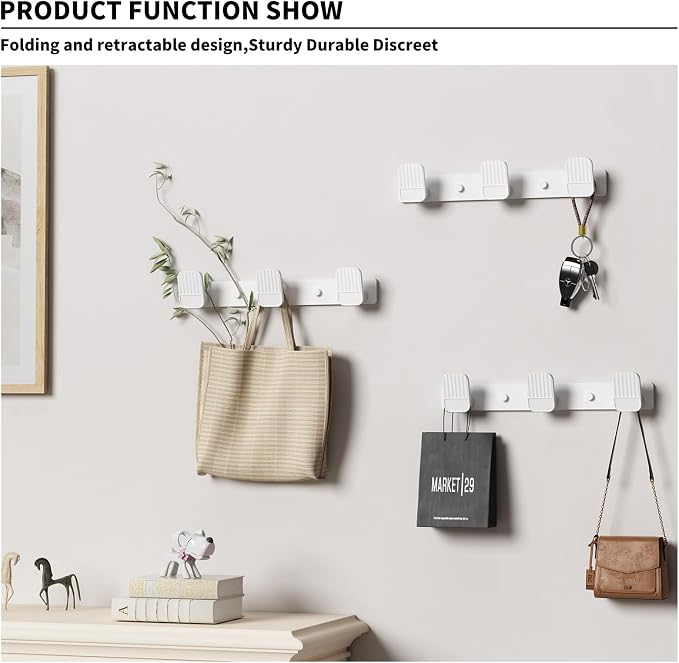 Coat Rack Wall Mount Coat Hooks - Image 2