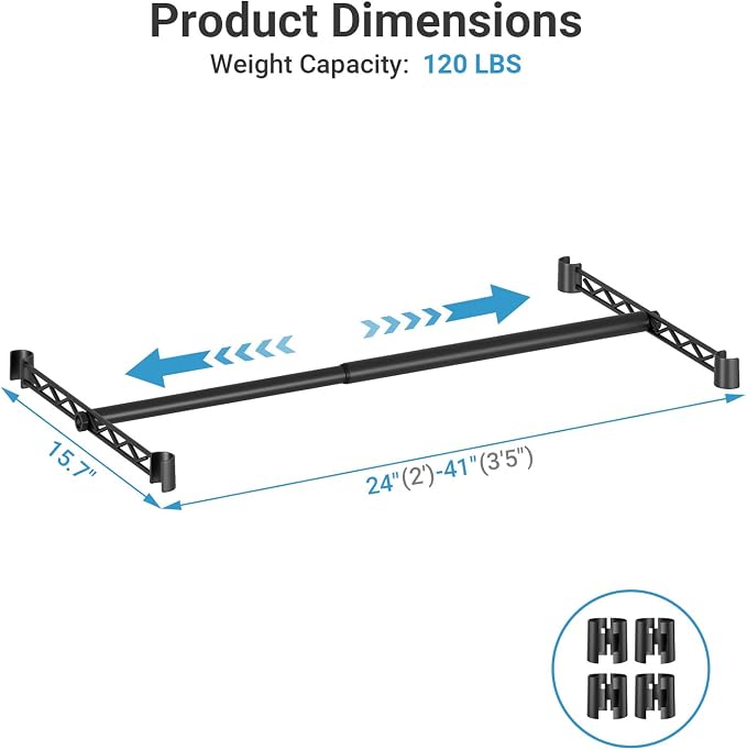 VIPEK Expandable Closet Rod - Image 4