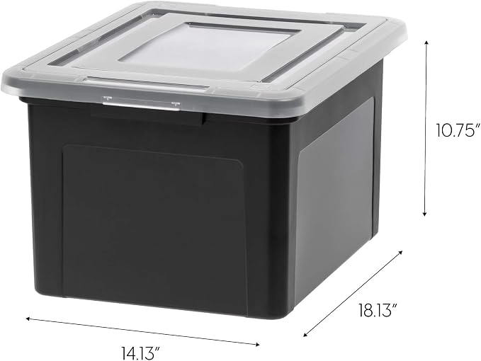 IRIS USA 35 Qt. Letter/Legal File Box - Image 2
