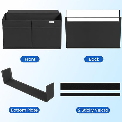 Desk Side Hanging Organizer, Adhesive Storage Bag - Image 4