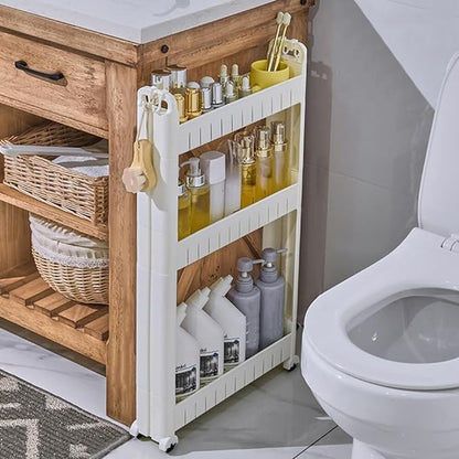 3.54 Slim Storage Cart Durable Bathroom Organizer Slide Out Storage Cart by Unknown