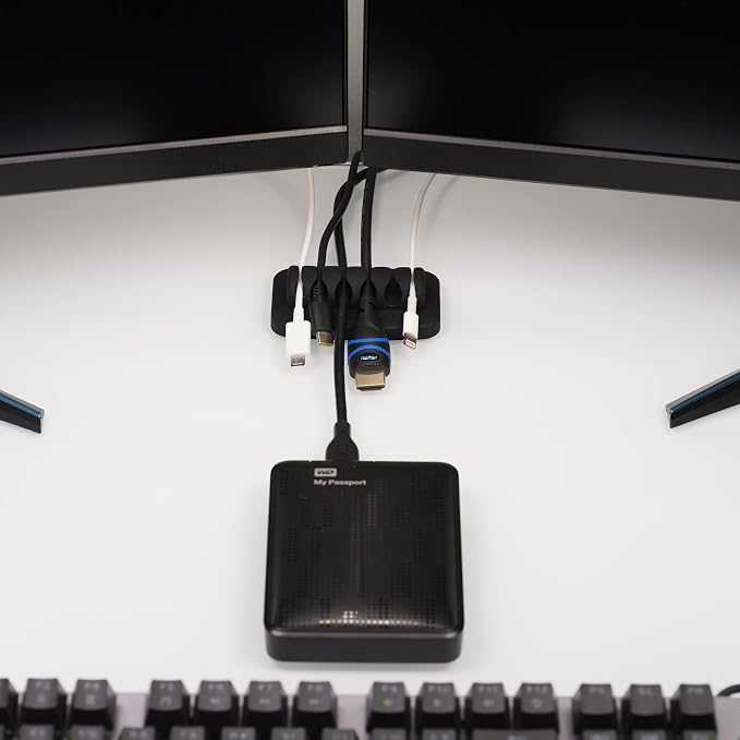 Desktop Cable Organizer, Eco-Friendly Silicone, No Bad Smell, Bundled - Image 3