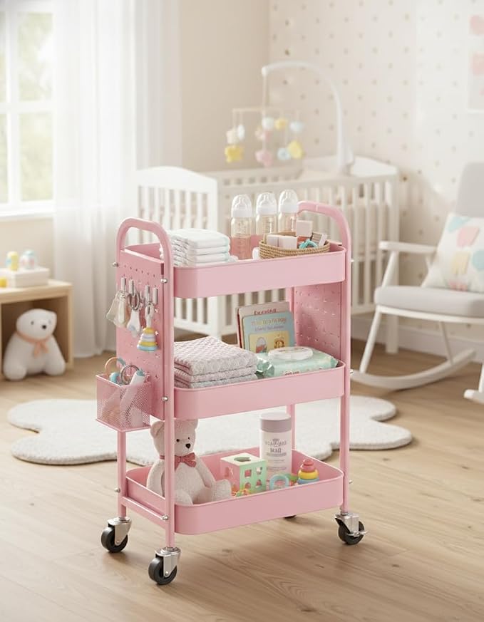 ALVOROG 3 Tier Rolling Cart - Image 7