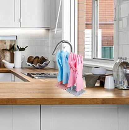 2 Pcs Glove Storage Stand Holder, Detachable Cleaning Rubber Glove Stand Glove - Image 4
