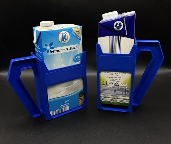 Drinks Carton Holder Set of 2 Tetrapak Holder H-Milk, Holder Tragi Carrying and - Image 3