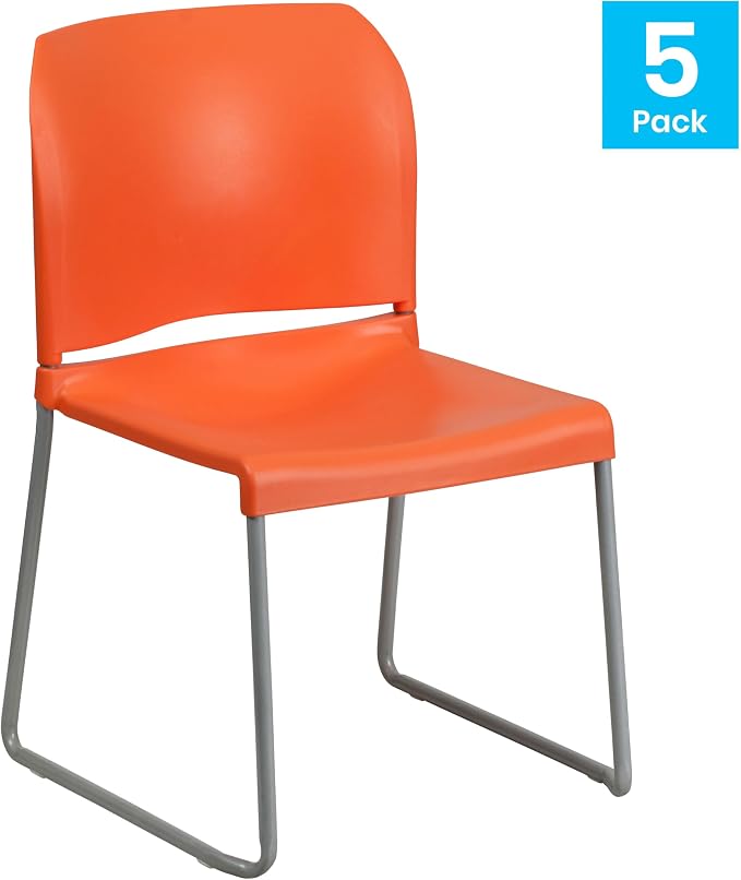 Flash Furniture Hercules Series Contoured Stacking Chairs - Image 4