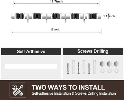 2 Pack Broom Holder Wall Mount, Stainless Steel Broom Hanger Wall Mount - Image 7