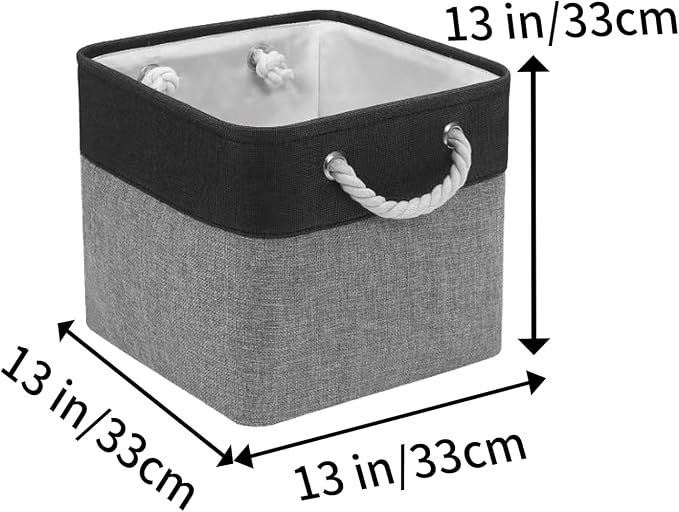 Fabric Storage Cubes, 11 inch cube storage bin - Image 2