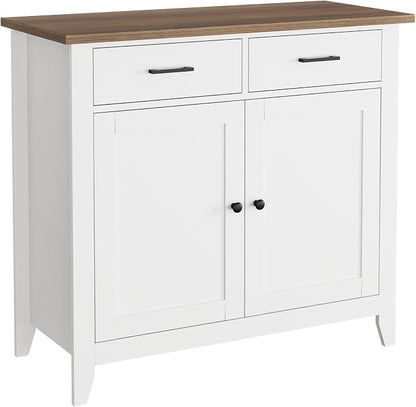 HORSTORS Farmhouse Kitchen Storage Cabinet, Small Buffet, Coffee Bar, 35.8"W - Image 7