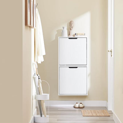 SoBuy Wall Mounted Slim Shoe Cabinet - Image 10