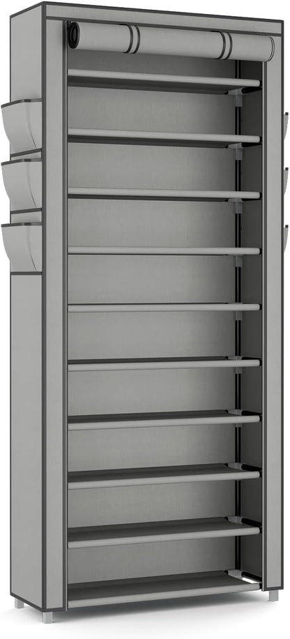 VTRIN Vertical Narrow Shoe Rack Organizer Tall Shoe Rack - Image 8