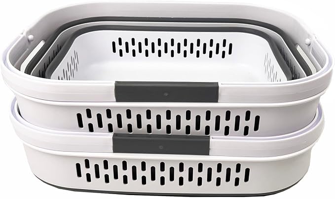 SAMMART 40L Collapsible Plastic Laundry Basket - Image 2