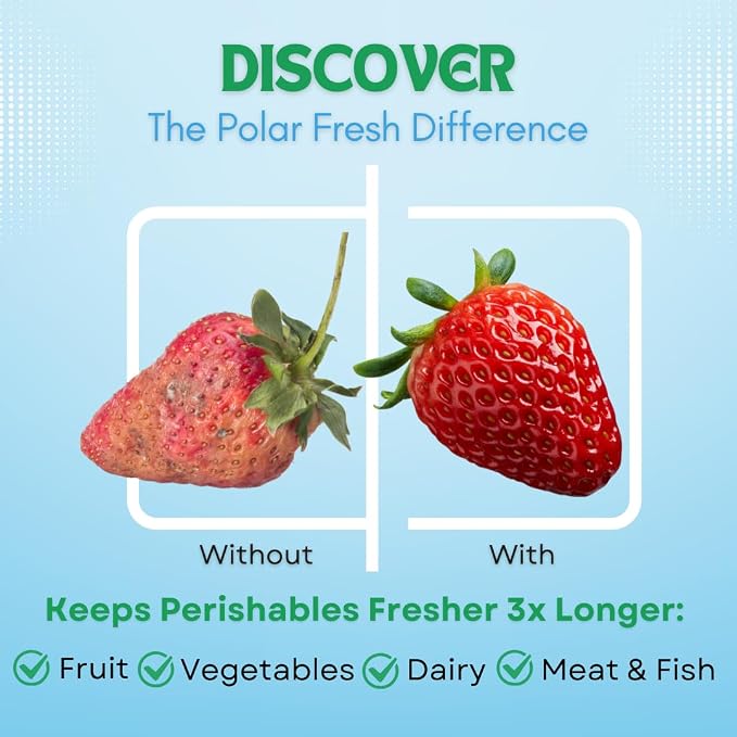 All-in-1 Refrigerator Deodorizer & Produce Saver by Polar Fresh 3 Pack – Fridge - Image 7