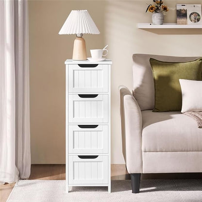 Yaheetech Bathroom Storage Cabinet, Beside Toilet or Vanity, Beadboard Tower - Image 4