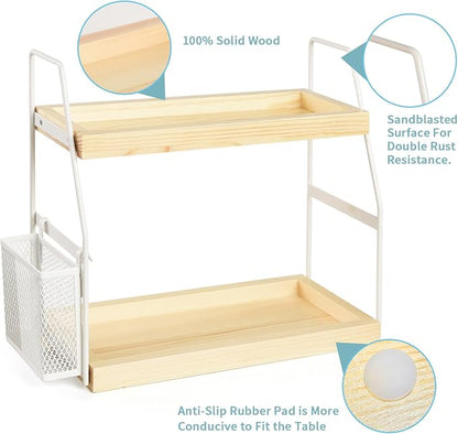 Bathroom Counter Organizer, 2-Tier Standing Storage Shelf - Image 6