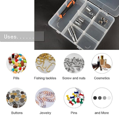 9 Grids Plastic Storage Compartment Organizer Container - Image 4