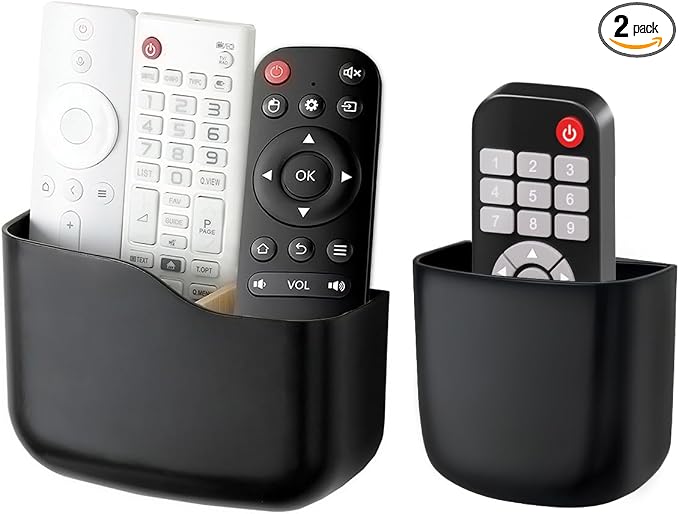 Remote Holder Wall Mount TV FAN Remote Control Holder Bedside Caddy Wall by SUNFICON